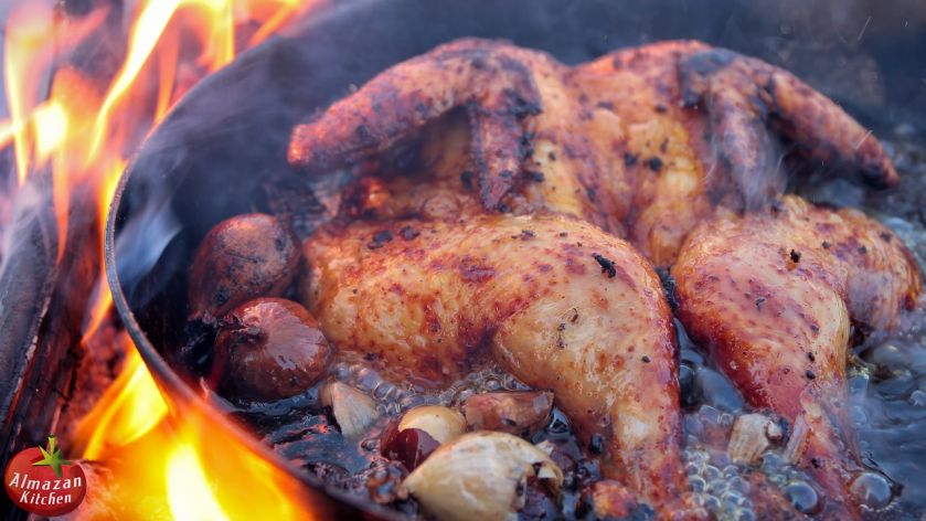 μαγειρεύοντας στην εξοχή - ολόκληρο κοτόπουλο όπως παλιά